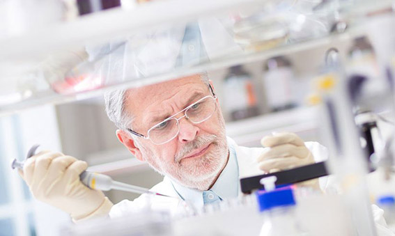 Life scientist researching in the laboratory.